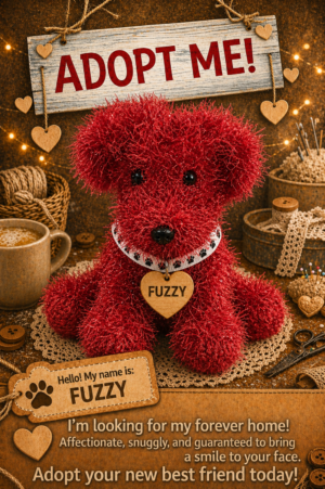 Adopt a Dog – Fuzzy – 22cm