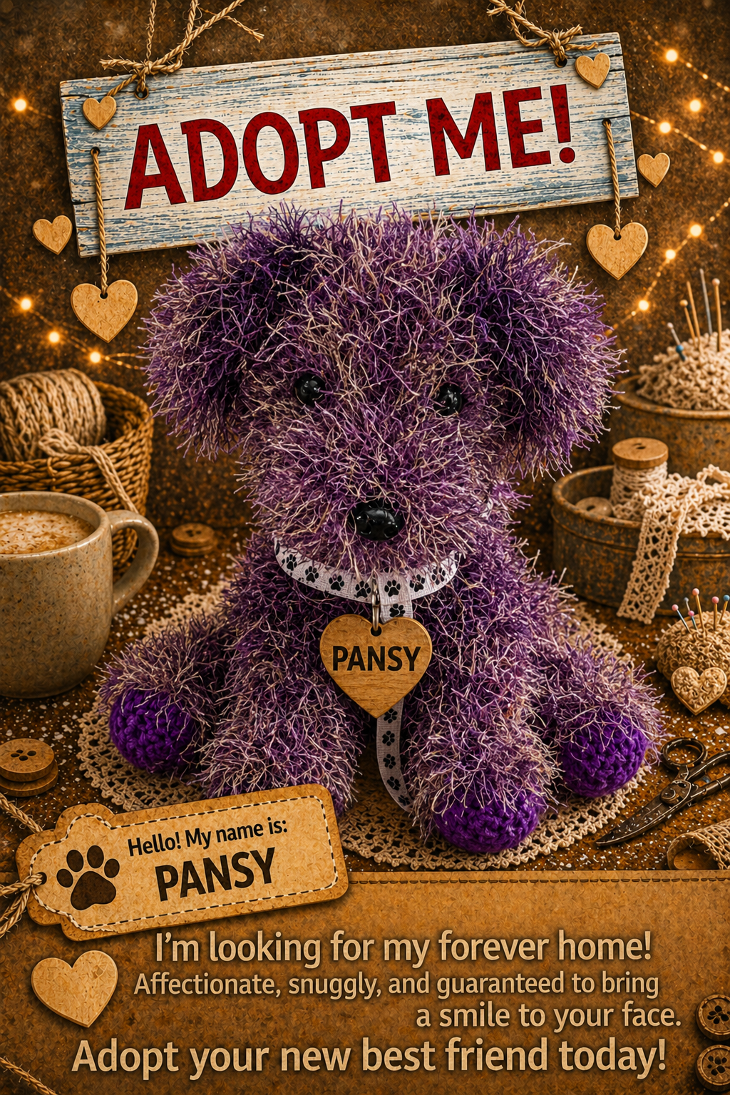 Adopt a Dog - Pansy - 18cm