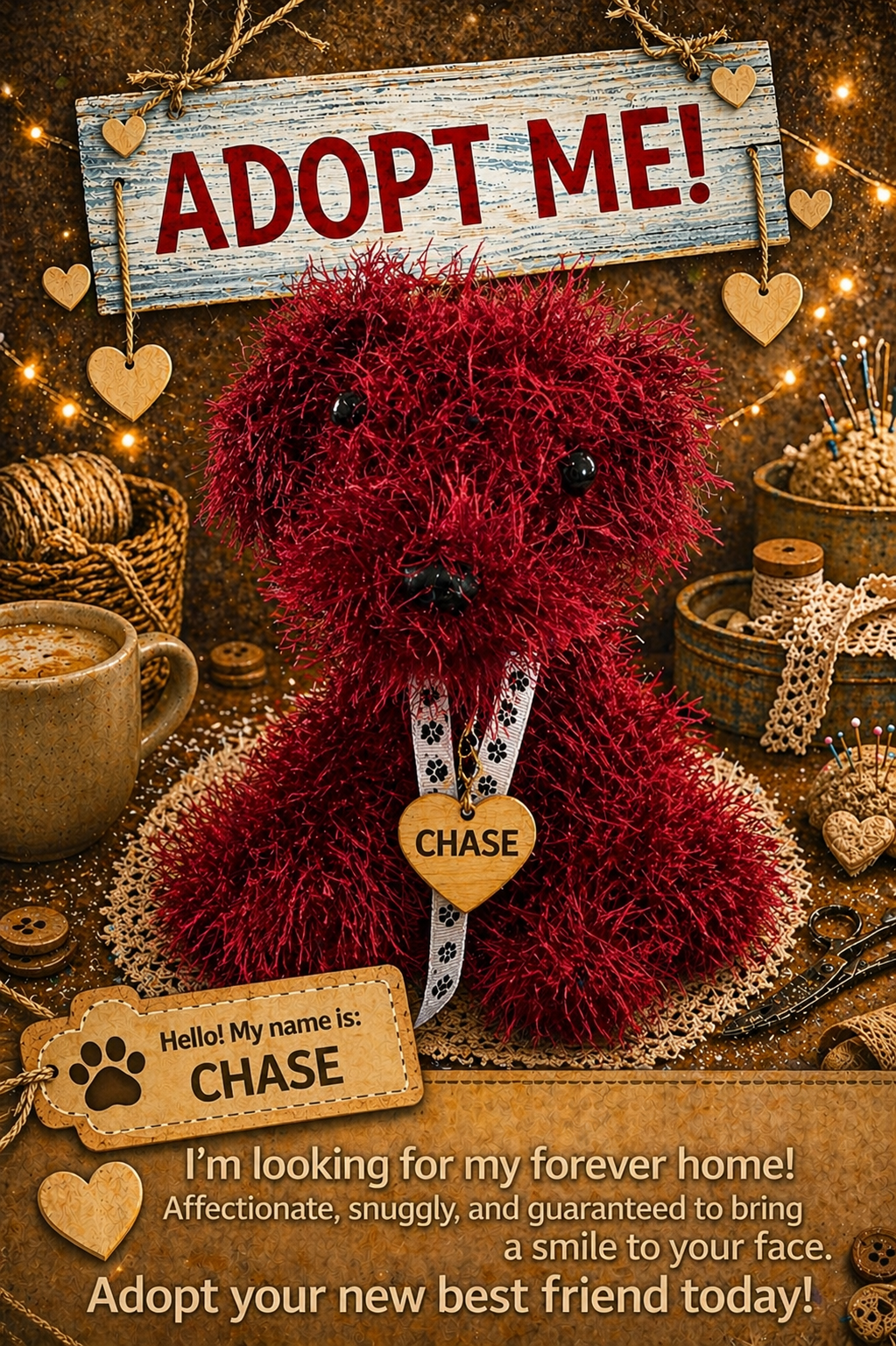 Adopt a Dog - Chase - 18cm