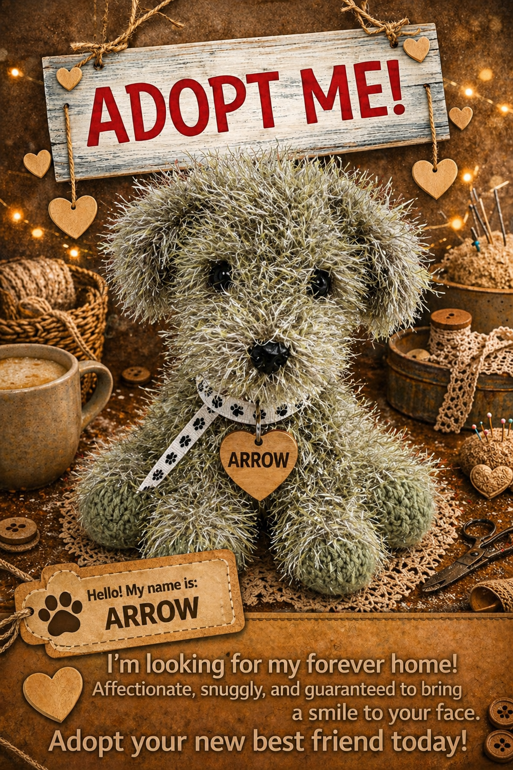 Adopt a Dog - Arrow - 20cm