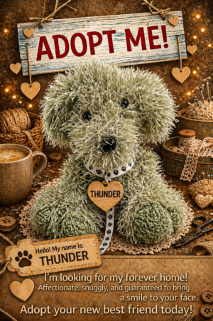 Adopt a Dog - Thunder - 20cm