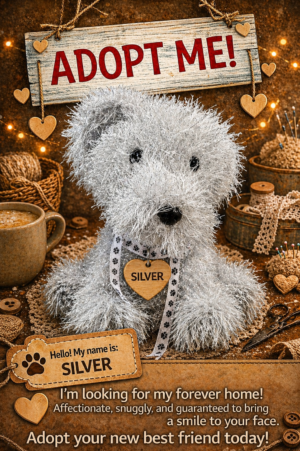 Adopt a Dog - Silver - 20cm