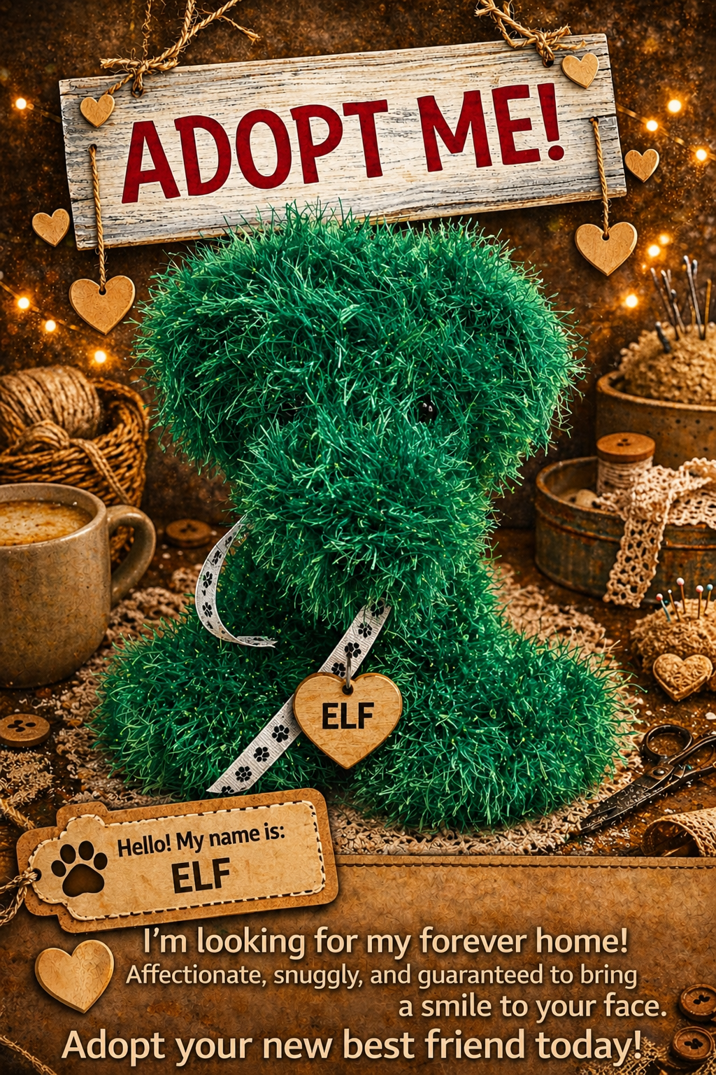 Adopt a Dog - Elf - 20cm