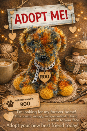 Adopt a Dog - Roo - 18cm
