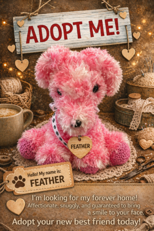 Adopt a Dog - Feather - 18cm