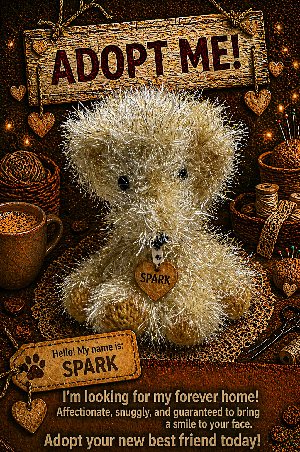 Adopt a Dog - Spark - 20cm