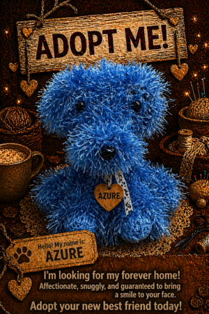 Adopt a Dog - Azure - 20cm