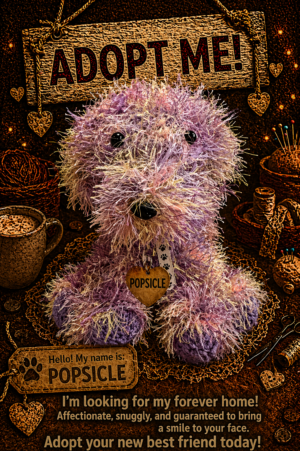 Adopt a Dog - Popsicle - 20cm