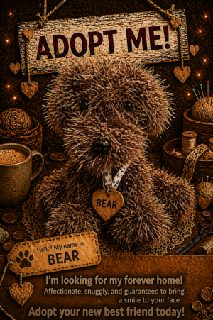 Adopt a Dog - Bear - 20cm