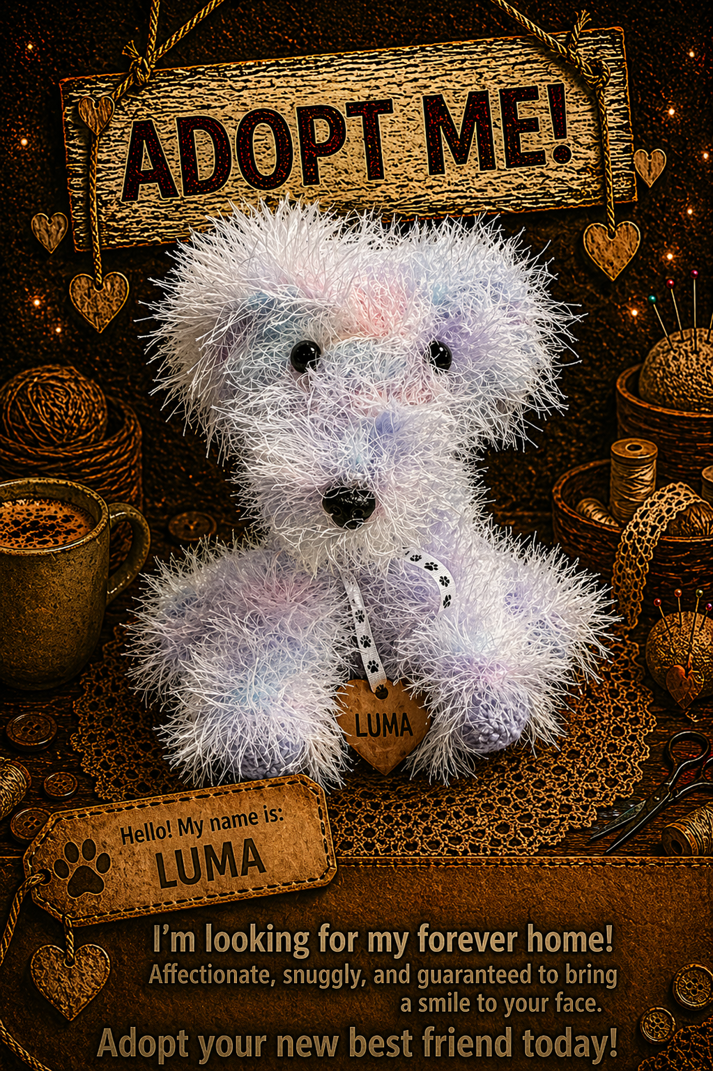 Adopt a Dog - Luma - 20cm