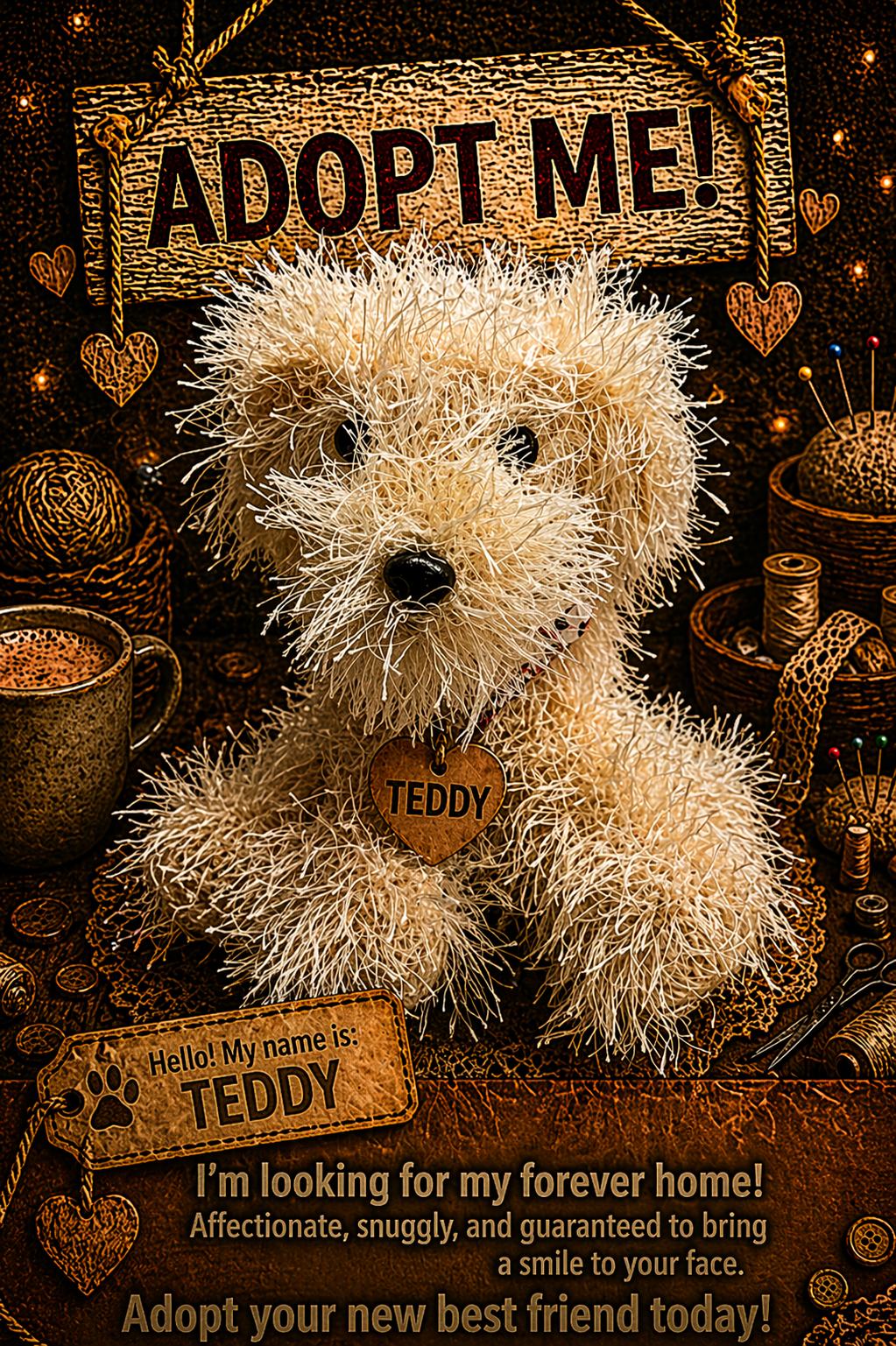 Adopt a Dog - Teddy - 20cm