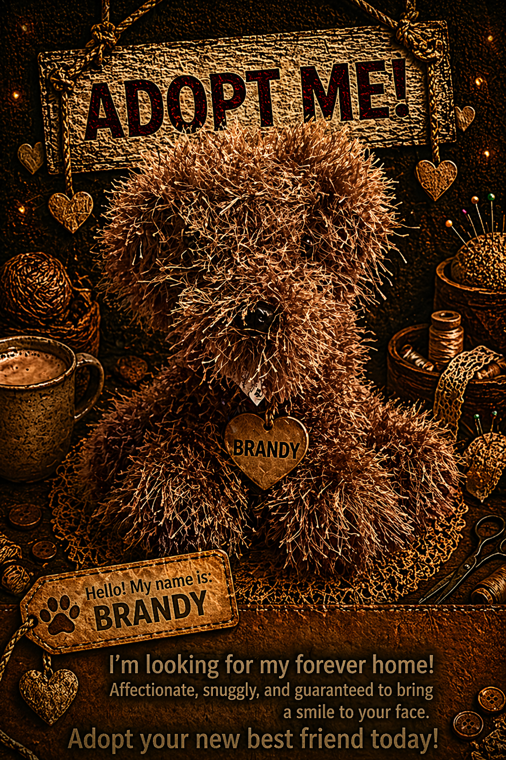 Adopt a Dog - Brandy - 20cm