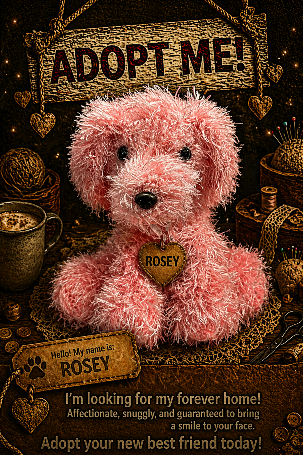 Adopt a Dog - Rosey - 20cm