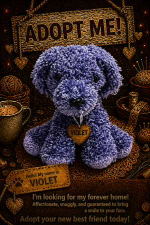 Adopt a Dog - Violet - 20cm