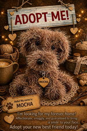 Adopt a Dog - Mocha - 20cm