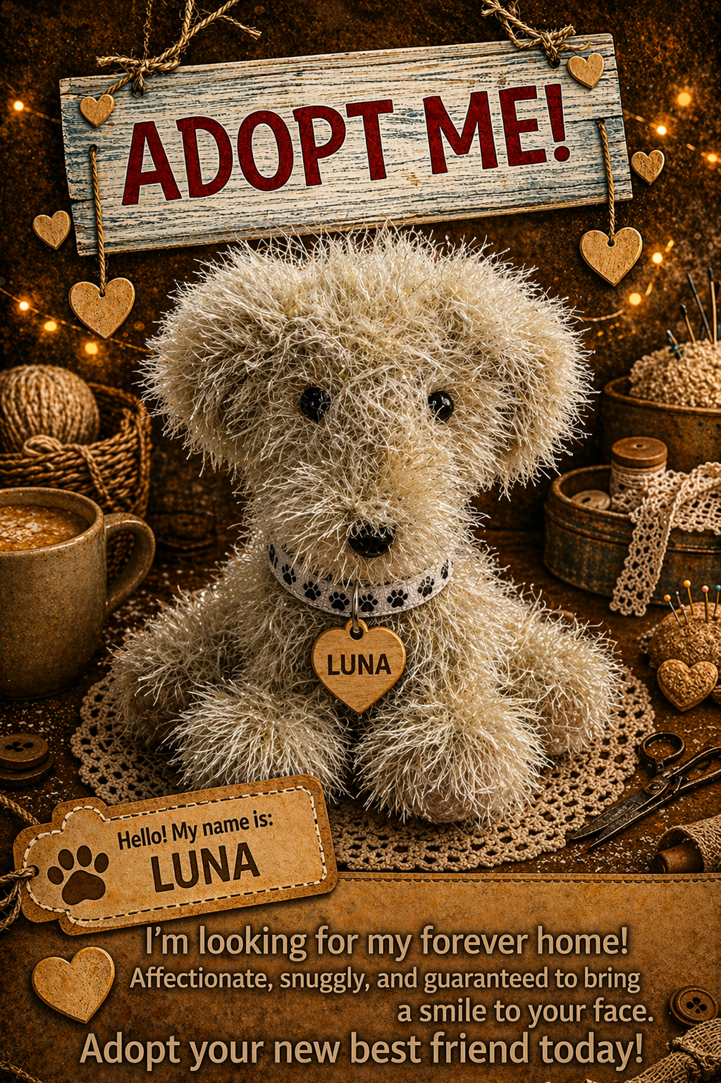 Adopt a Dog - Luna - 20cm