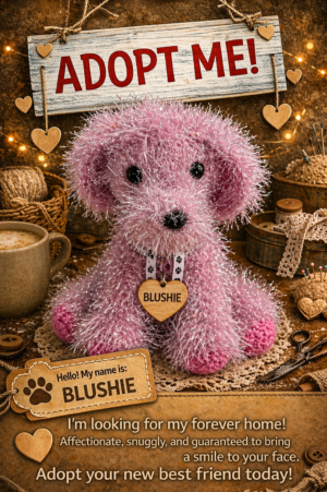 Adopt a Dog - Blushie - 20cm