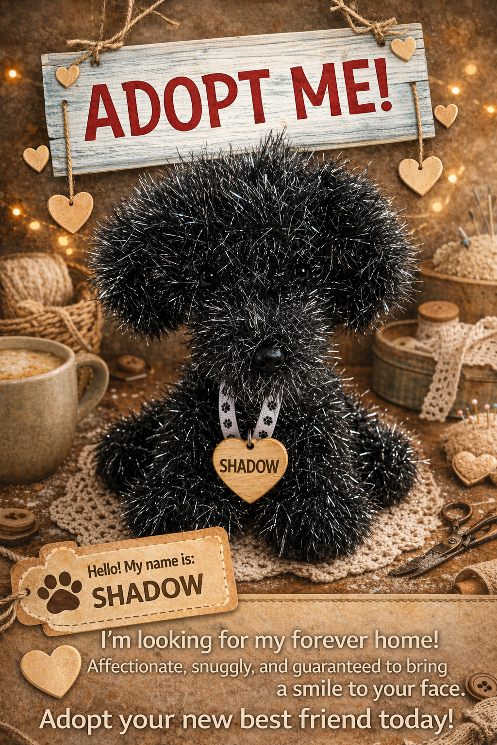 Adopt a Dog - Shadow - 20cm