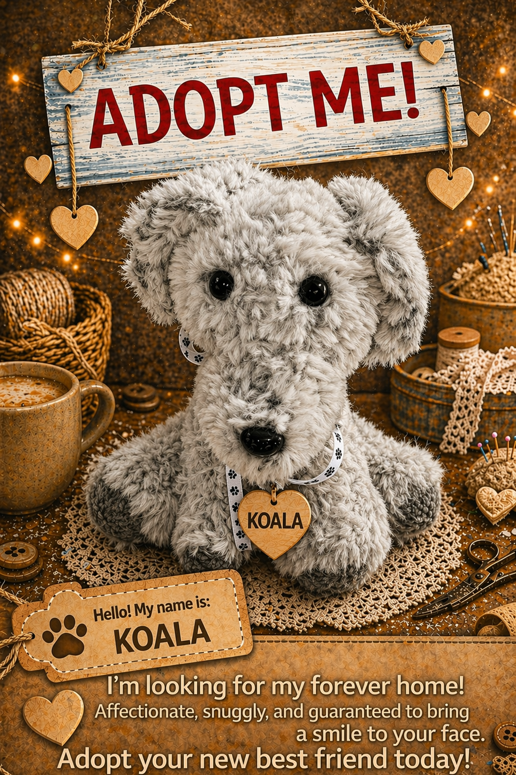 Adopt a Dog - Koala - 20cm