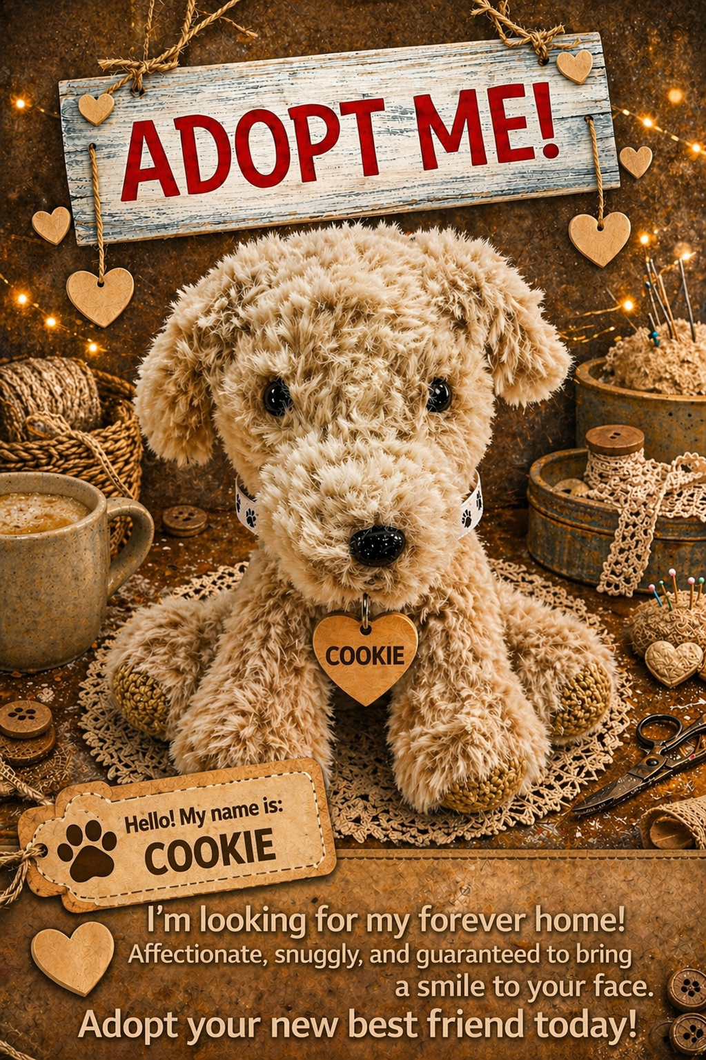 Adopt a Dog - Cookie - 20cm