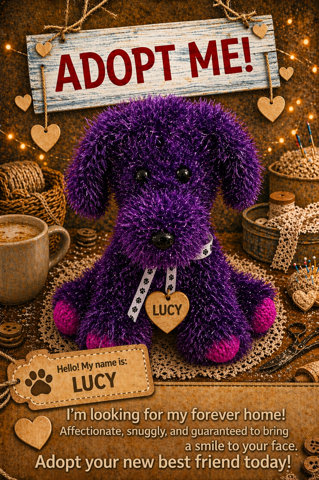 Adopt a Dog - Lucy - 20cm