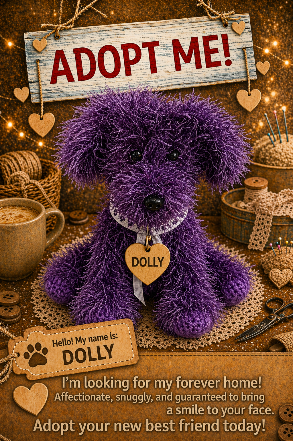 Adopt a Dog - Dolly - 20cm