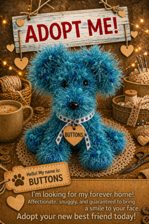 Adopt a Dog - Buttons - 20cm