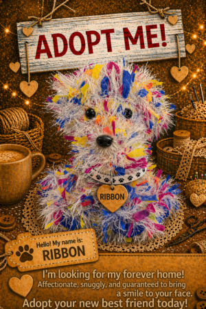 Adopt a Dog - Ribbon - 20cm