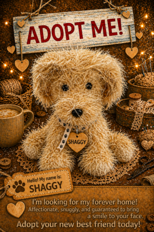 Adopt a Dog - Shaggy - 20cm