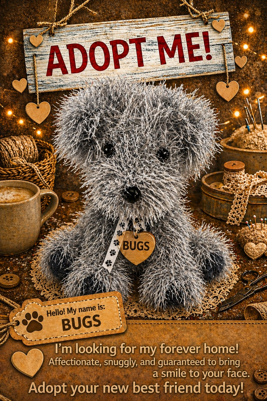 Adopt a Dog - Bugs - 18cm