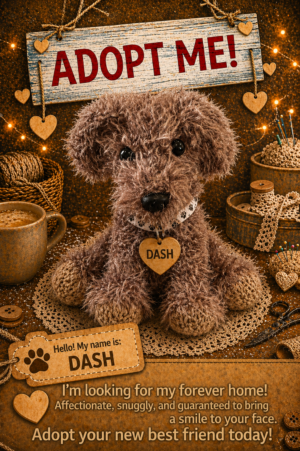 Adopt a Dog - Dash - 14cm