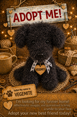 Adopt a Dog - Vegemite - 20cm
