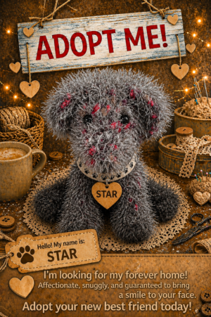 Adopt a Dog - Ash - 20cm