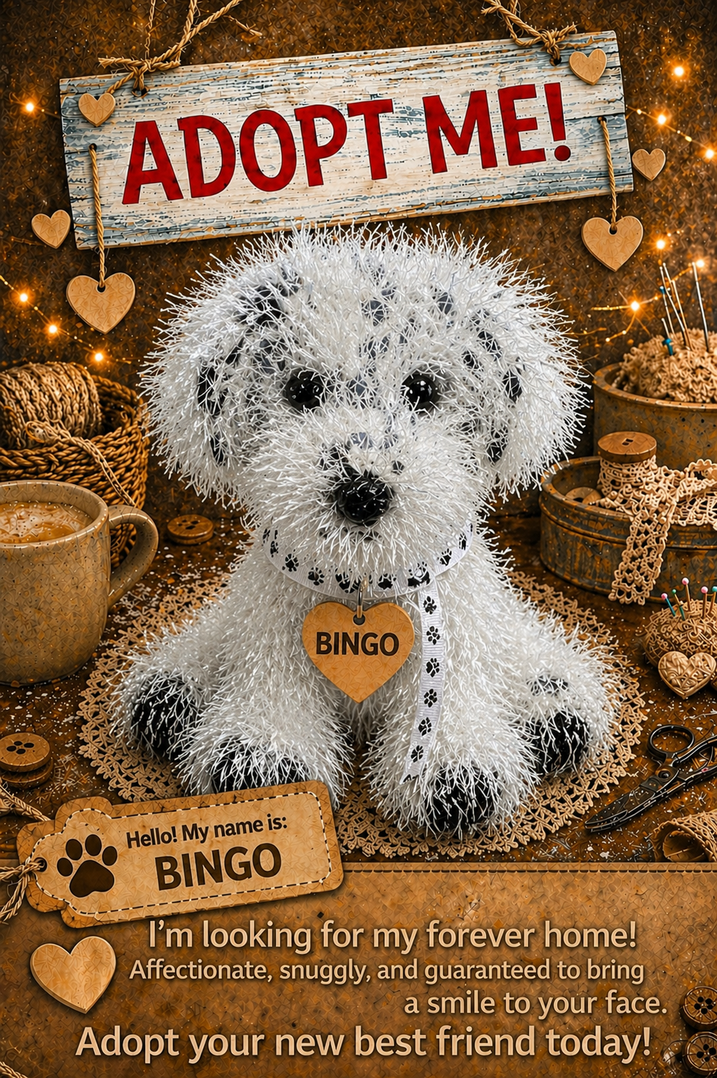 Adopt a Dog - Bingo - 20cm