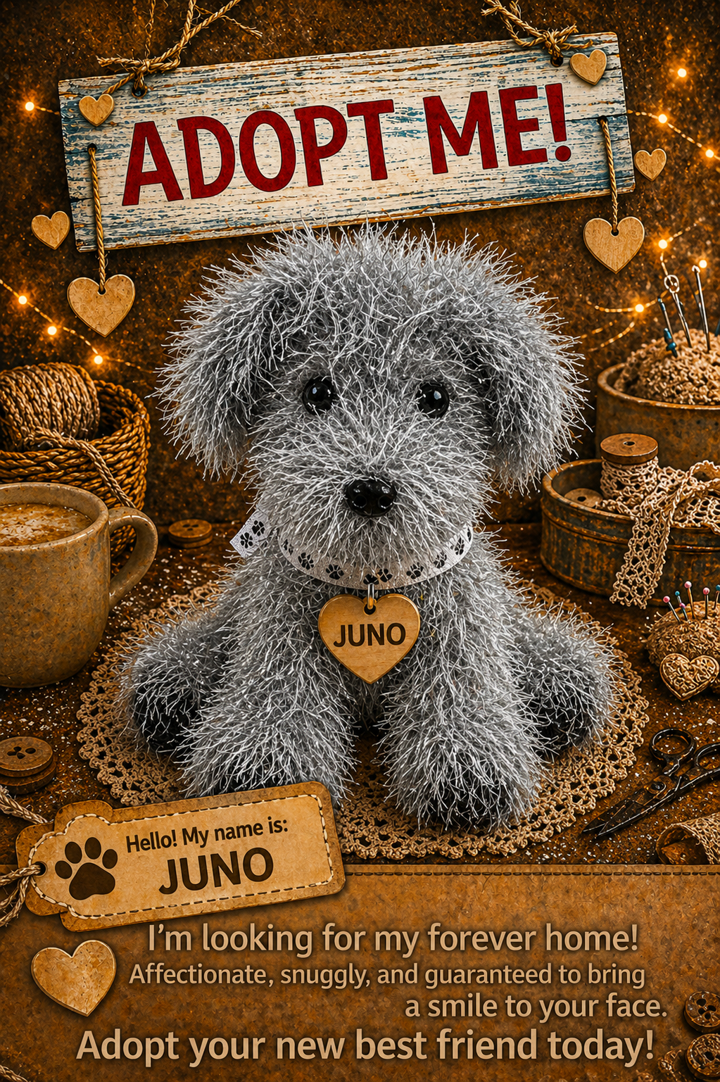 Adopt a Dog - Juno - 18cm