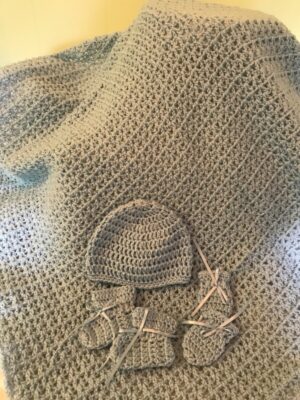 Crochet Baby Sets - Blue