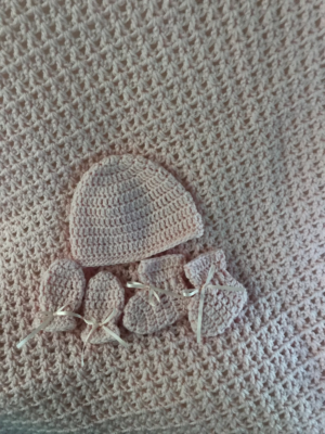 Crochet Baby Sets - Pink