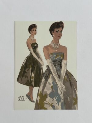 10cm x 14cm Paper - Dress and Pearls