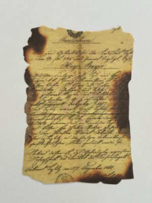 10cm x 14cm Paper - Burnt Pages Hugo Bayer