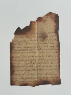 10cm x 14cm Paper - Burnt Pages Letter