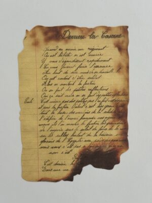 10cm x 14cm Paper - Burnt Pages Devuere for Caserne