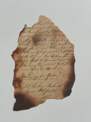 9.5cm x 14cm Paper - Burnt Pages All Around