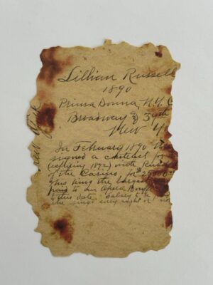 10cm x 14cm Paper - Burnt Pages 1890