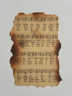 10cm x 14cm Paper - Burnt Pages Bring the Hour