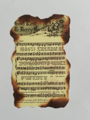 10cm x 14cm Paper - Burnt Pages God Rest Ye Merry Gentlemen