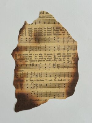 9.5cm x 14cm Paper - Burnt Pages Not Mine