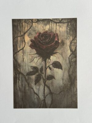 14cm x 10cm Paper - Rose and Thorns