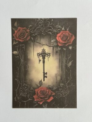 14cm x 10cm Paper - Rose and Key