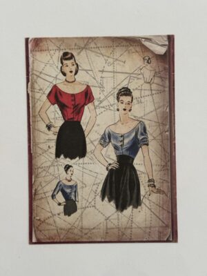 14cm x 10cm Paper - Vintage Paper Pattern