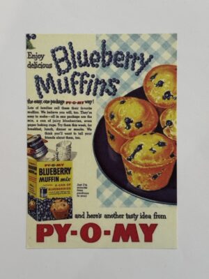 17cm x 12cm Paper - Blueberry Muffins